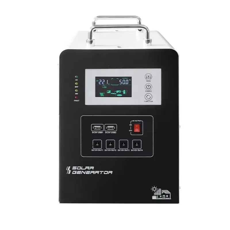 300W Mini Off Grid Solar Power System, Multi Voltage Output, Compact Portable Powerbank for Outdoor Camping Field Use