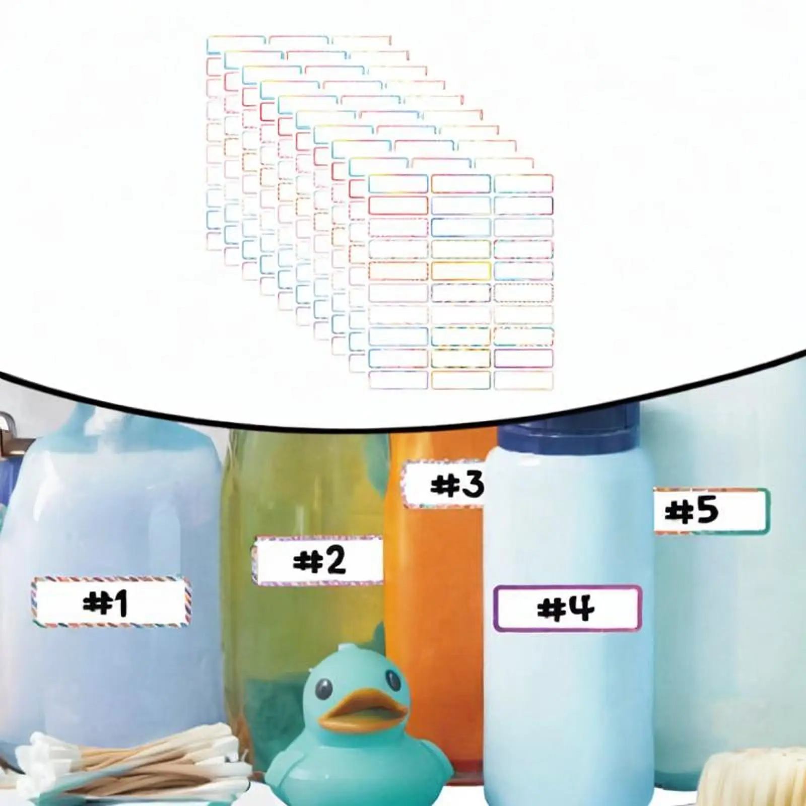 10x Name Stickers Name Tag Stickers for Student Kindergarten Invitations