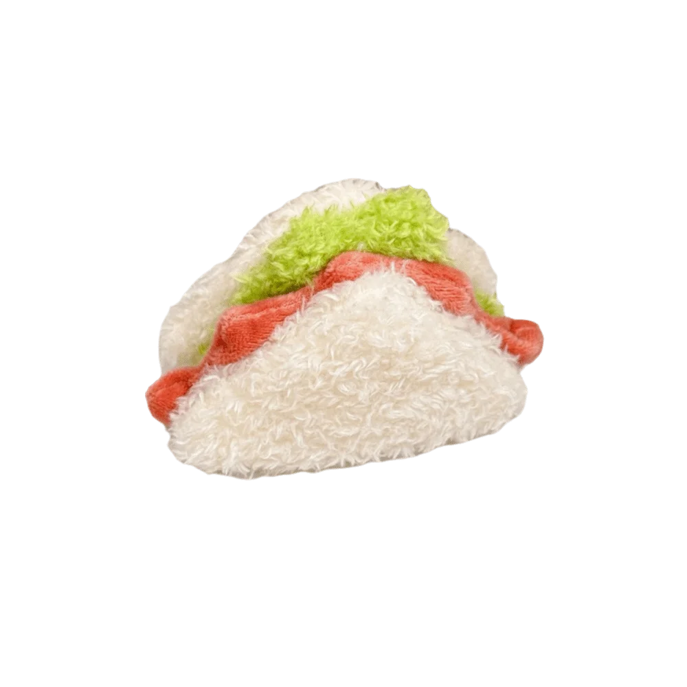 

2pcs Kawaii Design Simulation Food Keychain Material Creative Shape Sandwich Keyring Adorable Style Simulation Food