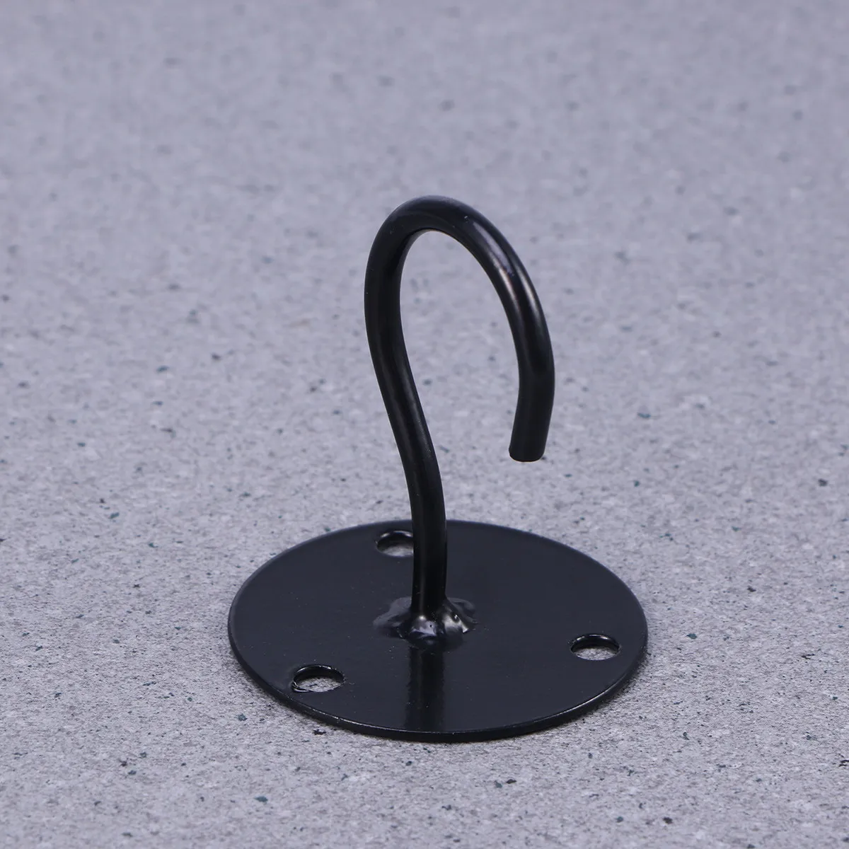 Strong Small Elephant Trunk Shaped Hanging Hook Black Made High Grade Rare Iron Indoor Outdoor Cabinet Floor Wardrobe Porch