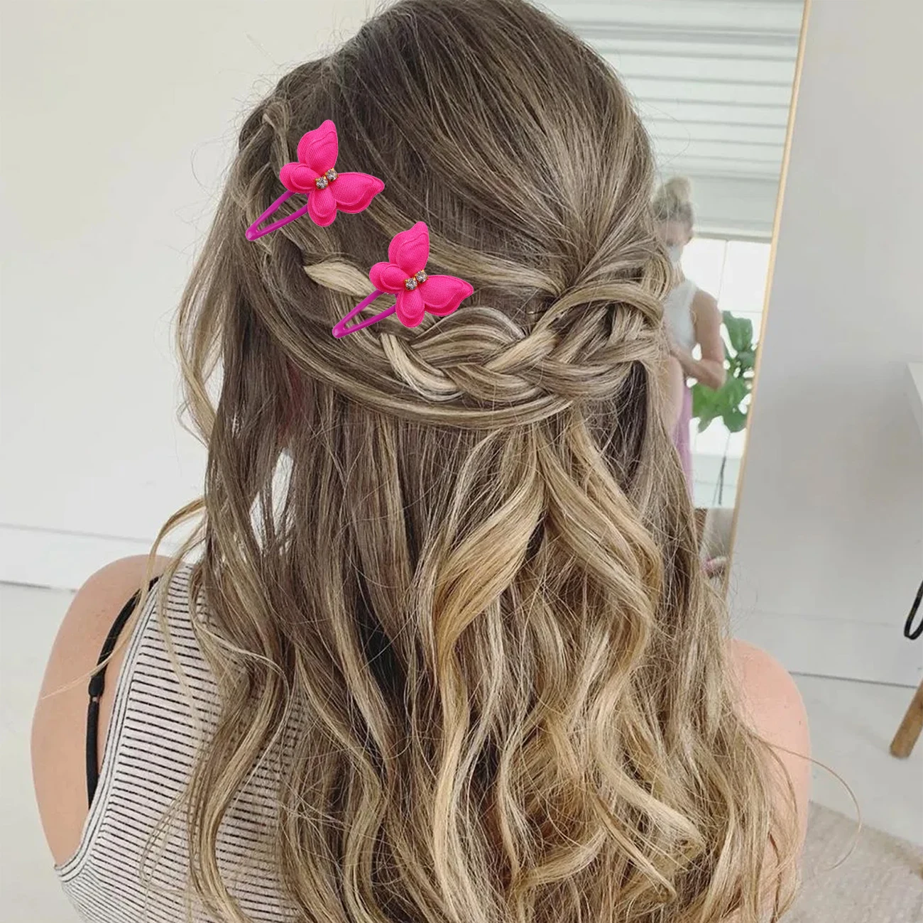 6 stücke süße Butterfly Haars pangen für Mädchen bunte Fee Haarnadeln Fotografie Haarnadeln niedlichen Haarschmuck für Frauen – Detail 5