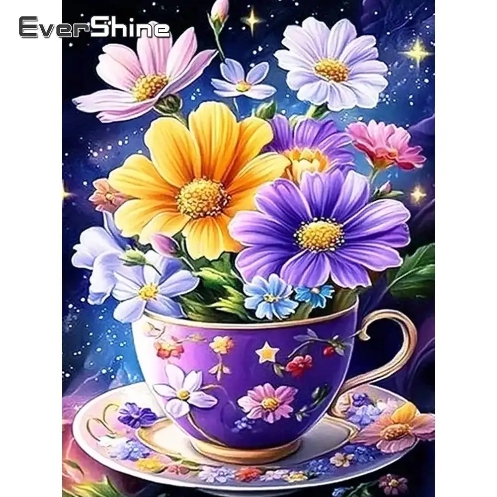 Evershine Diamant Malerei Liebe Herz Stein Mond DIY Mosaik Meer Handarbeiten Sonnenuntergang Stickerei Landschaft Handgemachtes Geschenk