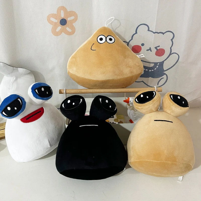 

Белый мой питомец Pou Kawaii, плюшевая игрушка, мягкая игрушка-Зверюшка, аниме, хлопковая Подушка для сна, подарок для детей, 20 см