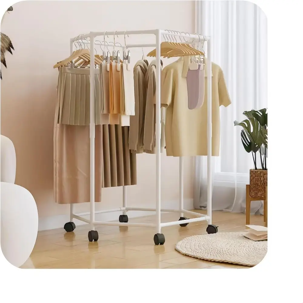 

Laundry Rack, Portable Clothes Drying Rack, Clothing Organizer, Drying Rack, Open Wardrobe, Indoor Outdoor Use - 29.3 x 29.3 x 4