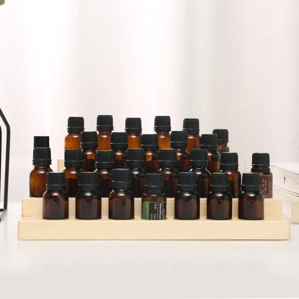 

Essential Oil 3 Tier Stepped Desktop Rack Shelf Solid Wood Desktop Storage Rack Wooden Bottle Holder Home Storage