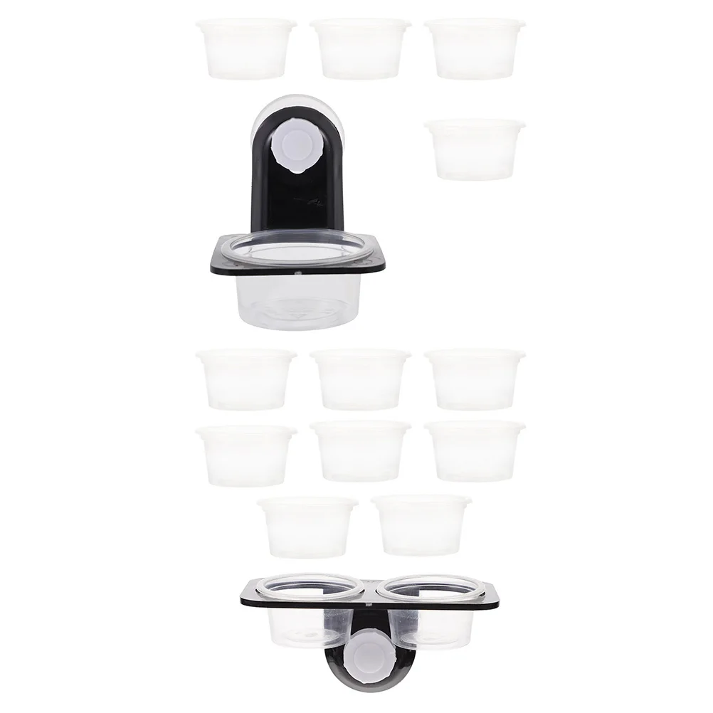 2 مجموعة مغذيات الزواحف 2 مجموعات السحلية الغذاء الحاويات الزحف تغذية الحيوانات الأليفة أداة وعاء الماء ل أبو بريص السلاحف العنكبوت الزواحف