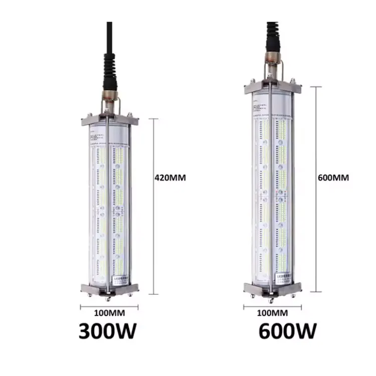 AC220V IP68 600W RGB LED Submersible Fishing Light Osum for Boat Catching Salmon & Squid
