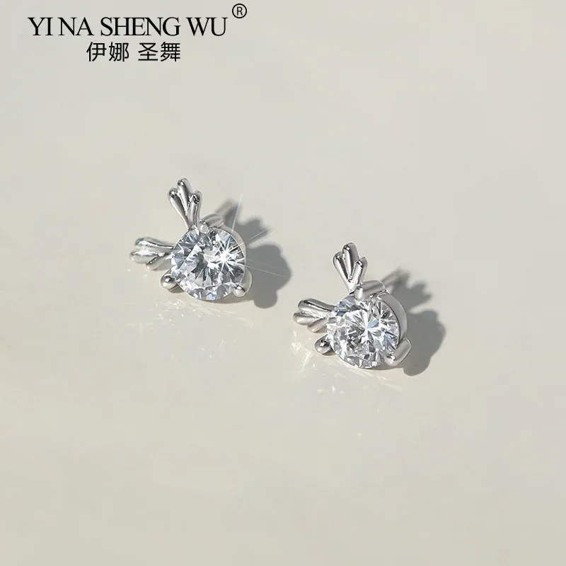 عيد الميلاد أزياء رائعة وأقراط للنساء الاتجاه السنة الجديدة هدية الرنة ثقب الأقراط صديقة مجوهرات الإكسسوار #2