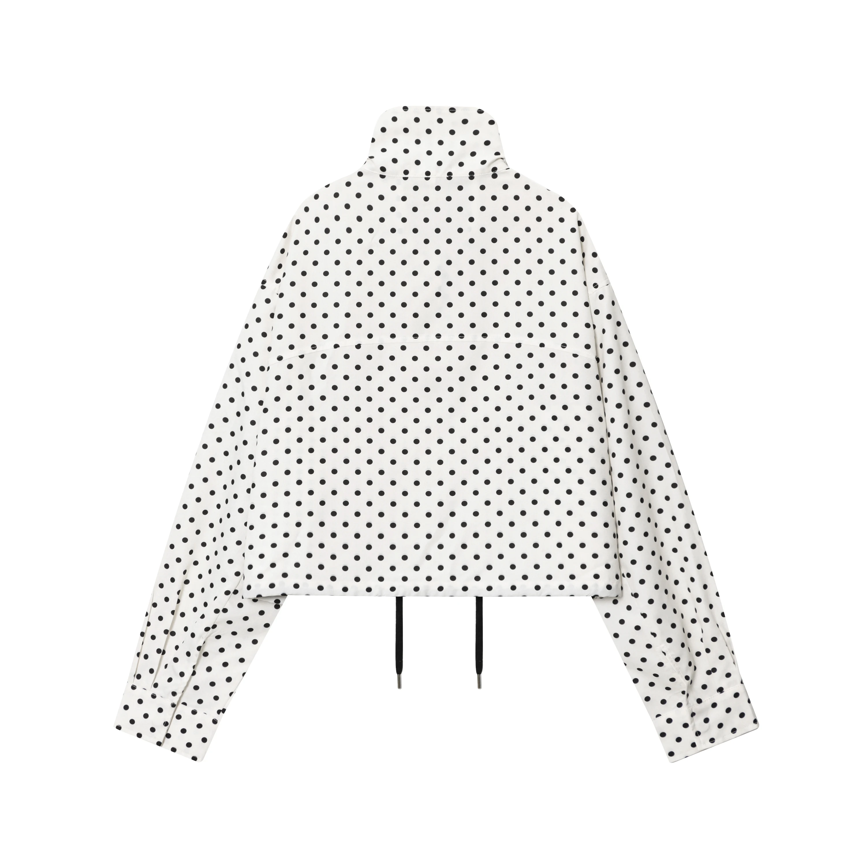 เสื้อโค้ทผู้หญิง Jnleaog แขนยาวทรงบับเบิ้ล ลายจุด สำหรับฤดูใบไม้ผลิและฤดูใบไม้ร่วง ทรงหลวม ผ้าโพลีเอสเตอร์ มีซิป