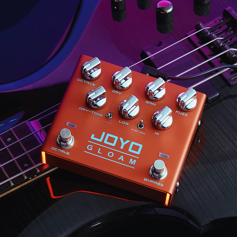 JOYO R-29 GLOAM Octave Fuzz Bass Guitar Effecf Pedal with Dual Independent Footswitch Guitar Pedal for Bassists