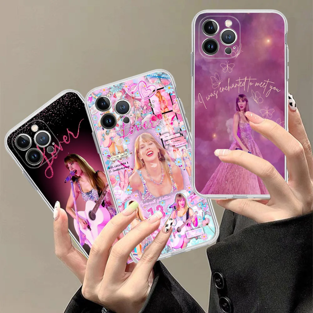 Singer T-Taylor S-SwiftS Phone Case Silicone Soft For Iphone 16 15 14 13 12 11 Pro Mini XS MAX Plus X Cover