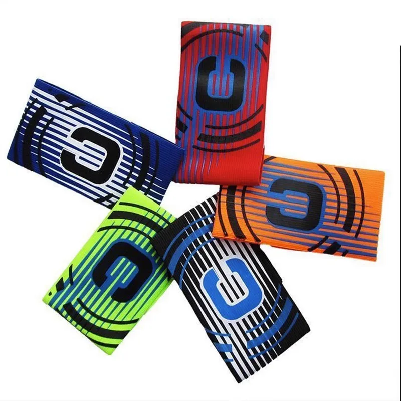 1 Pcs Football Match Captain C Word Mark Armband Paste Team Leader C Word Nylon Adjustable For Soccer Sports Accessories Unisex