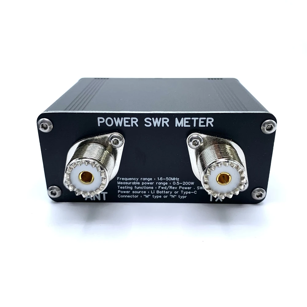 200W moc miernik SWR 1.6-50MHz 0.5W-200W HF moc krótkofalowa miernik SWR Pro HF PWR miernik SWR z 1.29 Cal Oded + 50 godzin ciasto