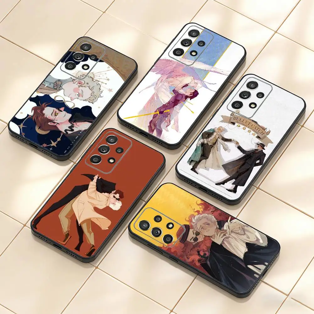 Hot TV Good Omens Crowley Aziraphale   Phone Case For Samsung S25,S24,S21,S22,S23,S30,Ultra,S20,Plus,Fe,Note,10,9,5G Black Cover