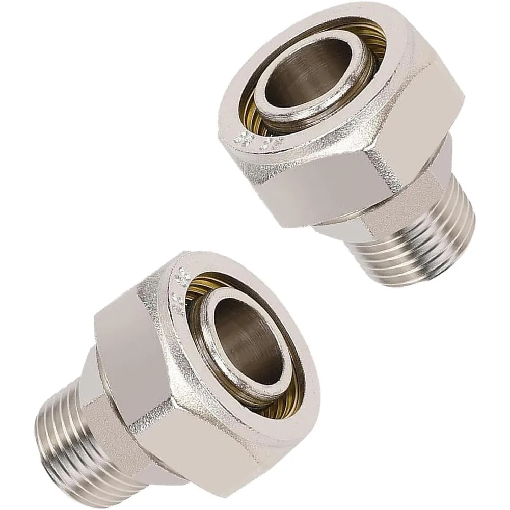 3/4 x 1/2 Inch Straight-Through Pneumatic Fitting for Air Tool Supply Lines and Central Air Distribution Networks
