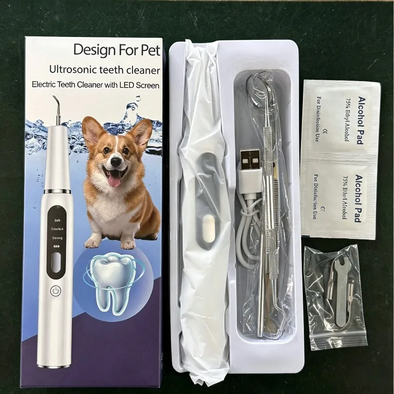 Dog Toothbrushes Pet Ultrasonic Dental Scaler Dog Electric Dental Scaler Home Dental Beauty Instrument Tartar Removal Machine