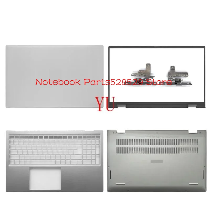 K For Dell Inspiron 15 Pro 5510 5515 Screen back cover frame front bezel hinge Palm rest base case bottom shell CHFVW 03KRDJ