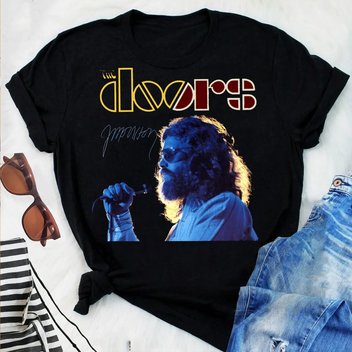 Jim Morrison The Door T-shirt Adult Gift Fan Size S to 5XL LT221