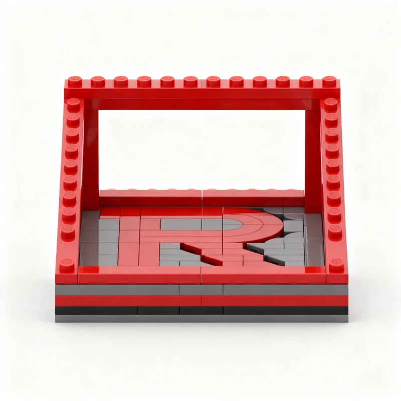 111pcs MOC Gear Houseware Rutgers University Coaster Model Building Blocks Architecture Toys Idea Education Christmas Gift Brick