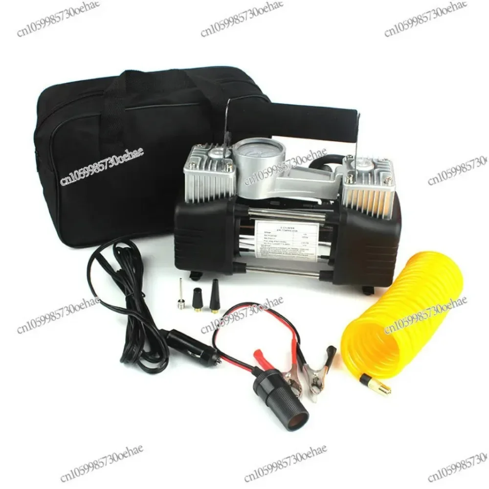 

Car Air Pump Household Tire Double Cylinder 12V Portable Multifunctional