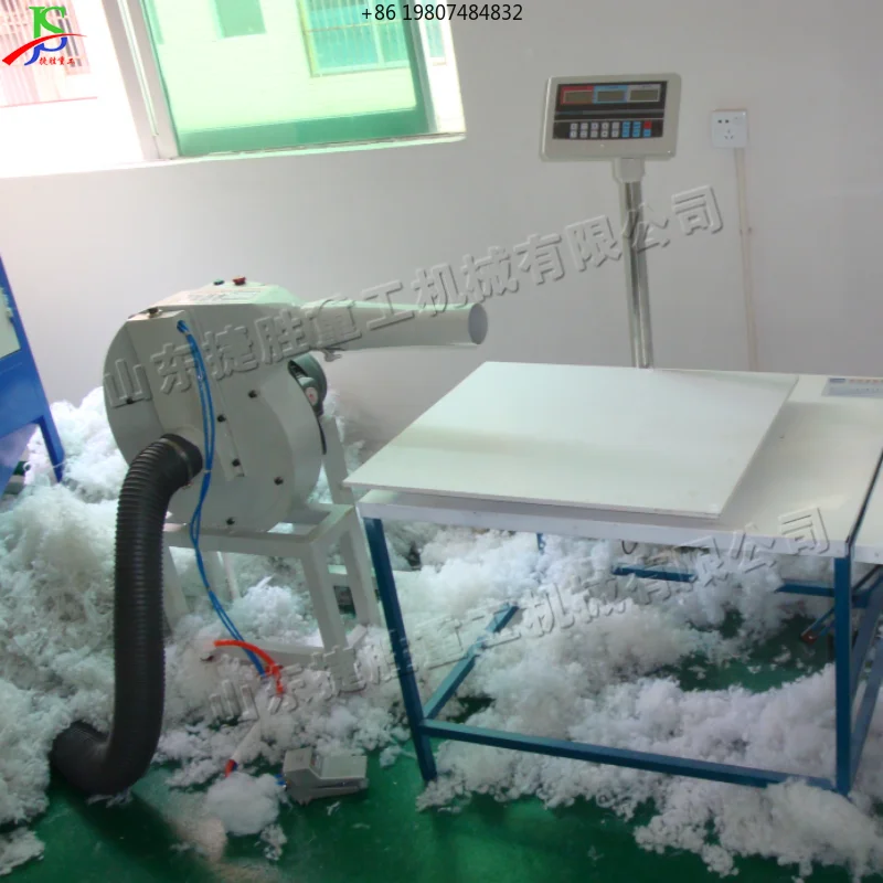 Wide Application High Speed Cotton Pillow Stuffing Machine Jacket Down and Cotton Filler
