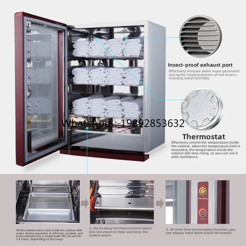 ZZ Towel Small Home and Commercial Desktop Steam Heating 24H Automatic Constant Temperature Beauty Salon Barber Shop