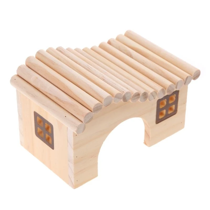  Wooden Waterproof Hamster Hedgehog Anti-mite House Beds Cage Assembly Pet