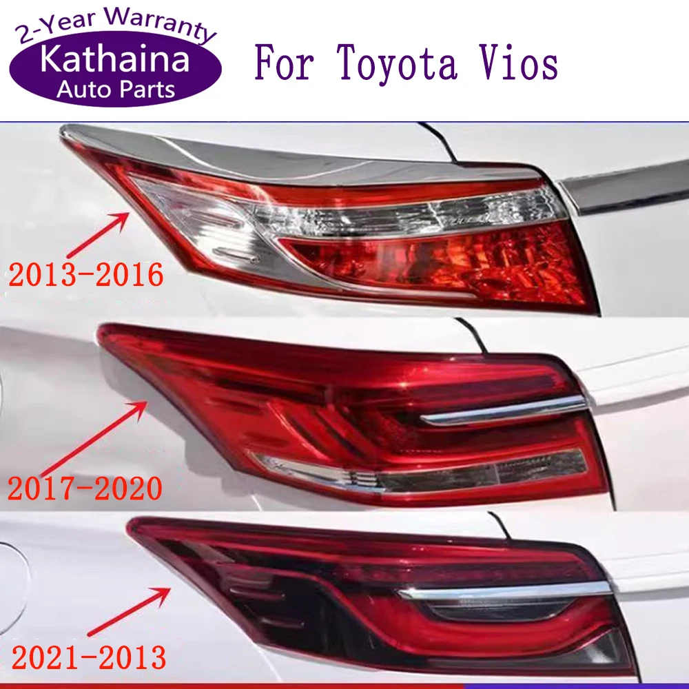 

Kathaina Auto Parts 1 pair Taillight housing Tail light cover For Toyota Yaris Vios 2002-2007 2007-2013 2014-2016 2017-2020 2021