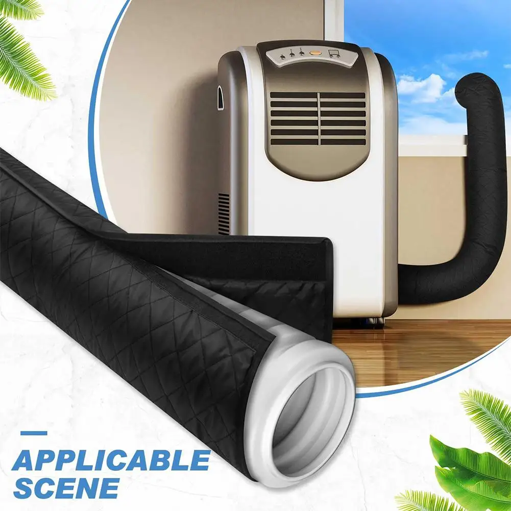 Thickened Quilted Thermal Insulation Sleeve for 5.8-6 Inch Portable AC Exhaust Hose Air Conditioner Hose Insulation Cover view 4