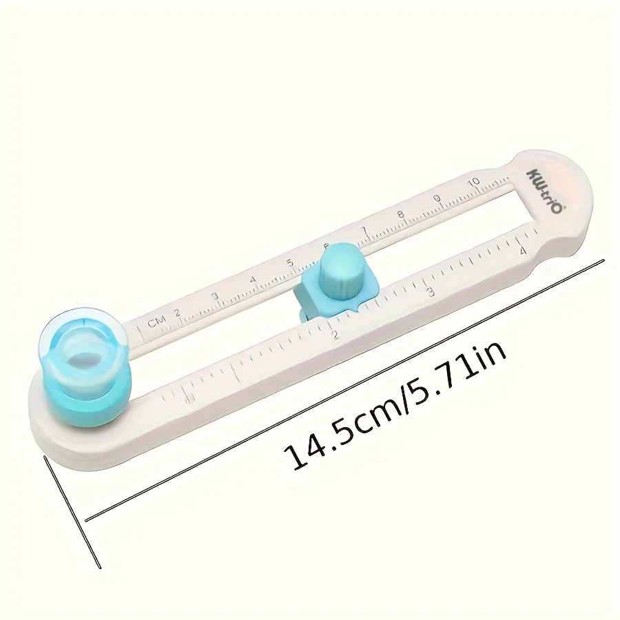 1 قطعة قاطعة دائرية جديدة، قابلة للتعديل 360 درجة ​ ​ قاطع دائري بدرجة، مناسب لبطاقات المعايدة الورقية DIY.