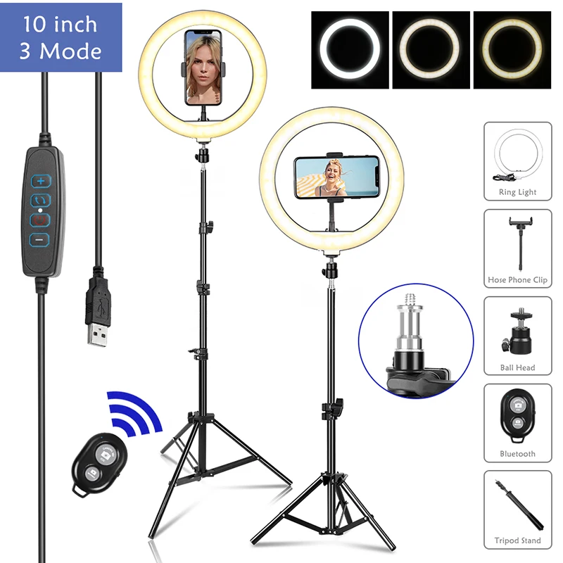10" 26Cm Led Selfie… - image