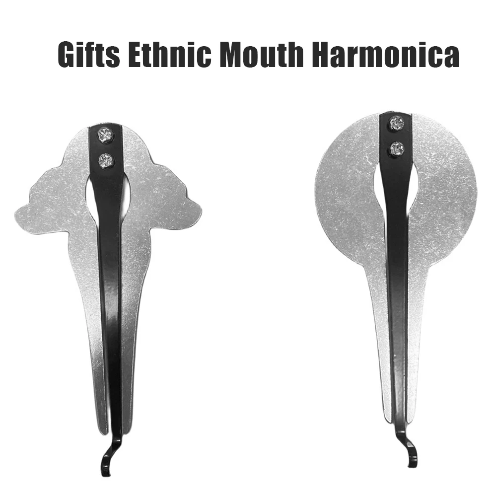 Portable Jaw Harp Chrome Russian Musical Harmonica Beautiful Sound Altai Mouth Harp Professional Musical Instrument