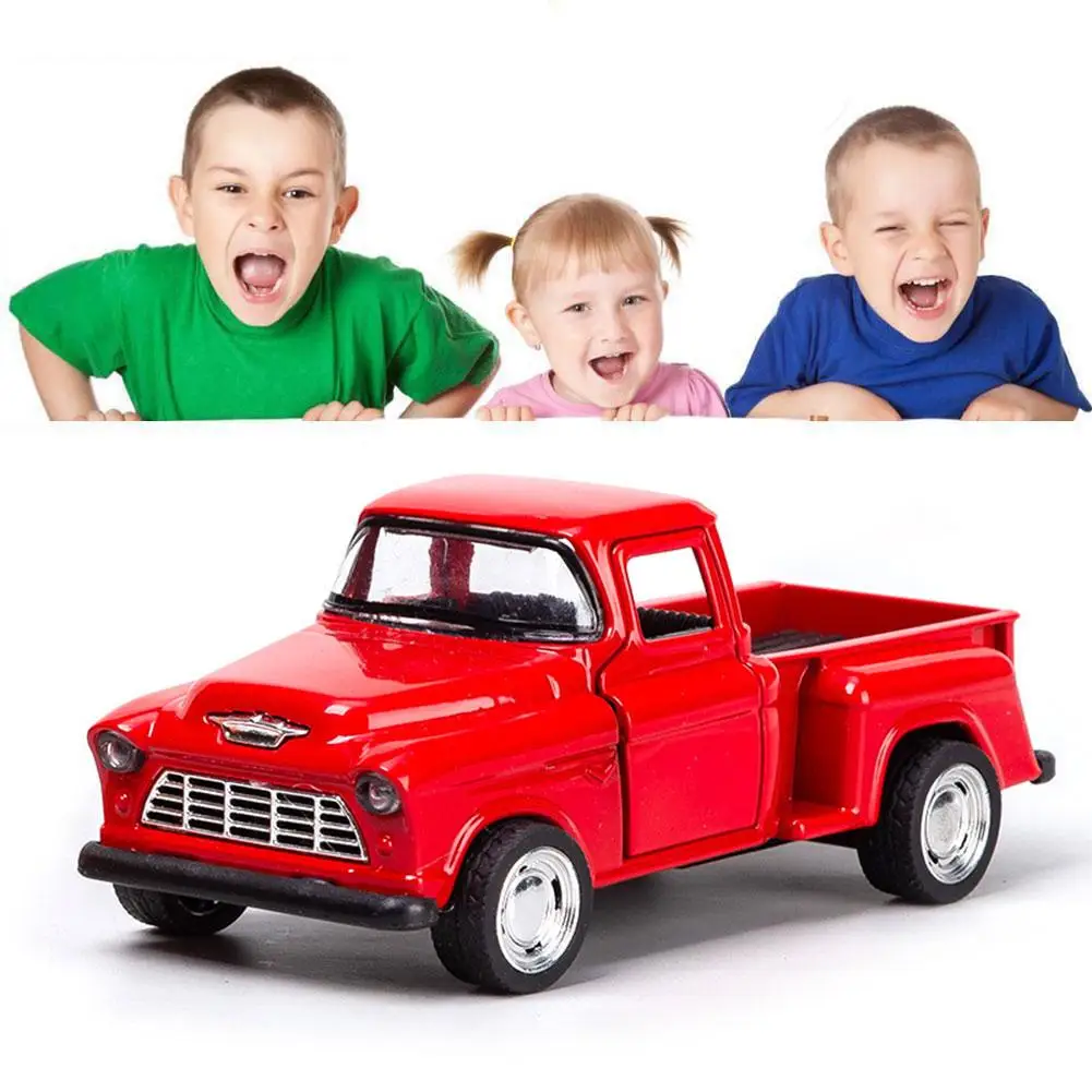 1:32 Scale Pickup Alloy Car Model Classic Children's Toy Back Car Furnishing Pull Boy Models Toys Articles Birthday Collect T6R8