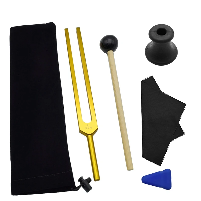 【RU09】F 174 هرتز مجموعة الشوكة الرنانة، شوكة الرنانة لشفاء الشاكرا، العلاج الصوتي، الحفاظ على الجسم والعقل والروح بالتناغم المثالي