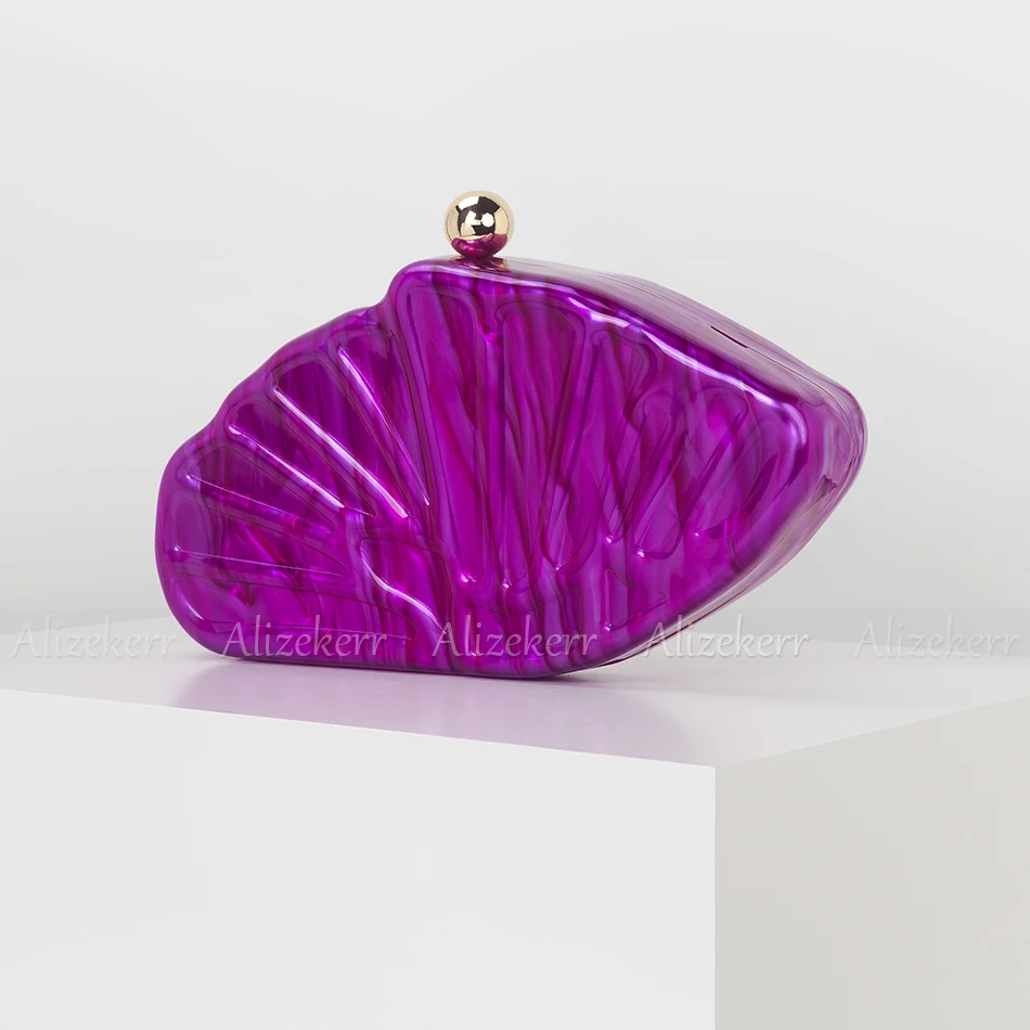 Alizekerr Irregular Shaped Acrylic Box Evening Bags Women Elegant Boutique Clutch Purses And Handbags High Quality Wedding Party