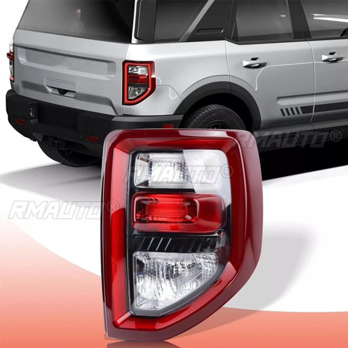 

Левый и правый задний светодиодный задний фонарь, задние фонари в сборе, широкий угловой фонарь для Ford Bronco Sport 2021-2024 M1PZ-13404-A