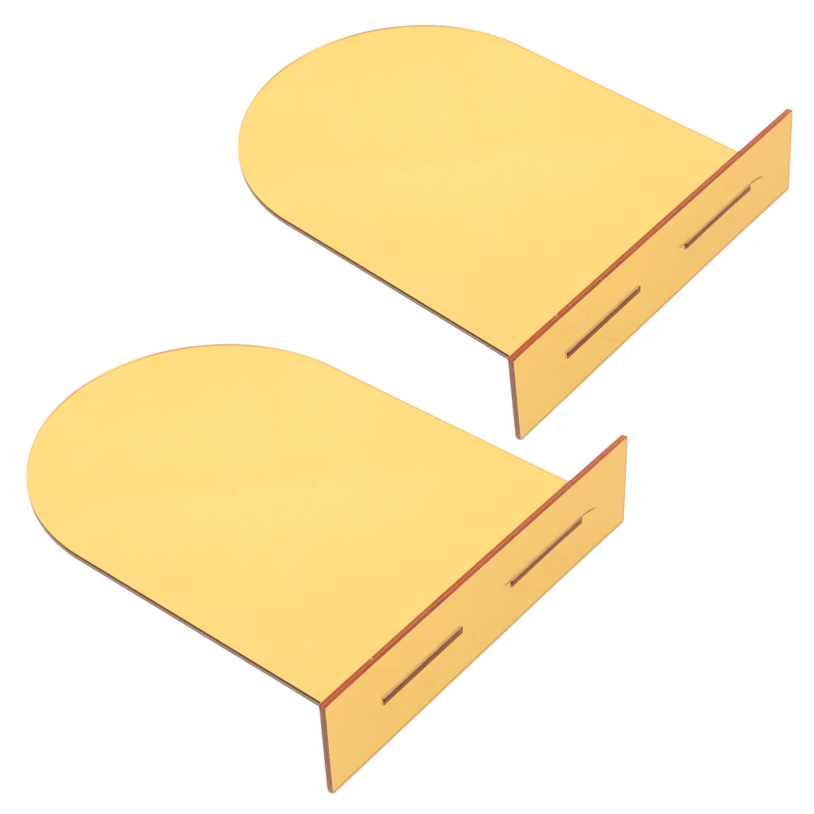 

2Pcs Transparent Acrylic Book Holders Decorative Bookends Study Organizer Book Stopper for Shelves Decorative Books