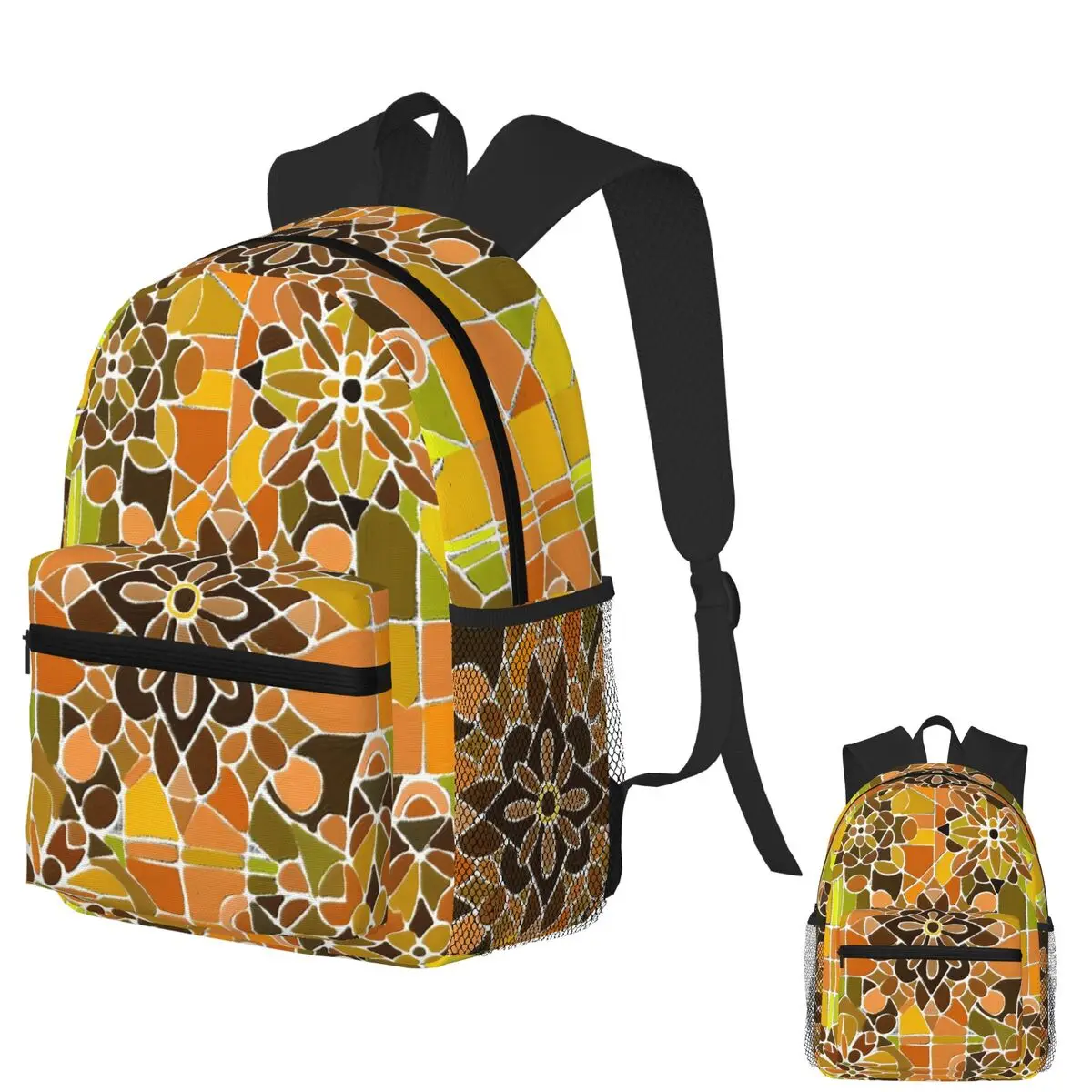 

DDP Citrus Petals Student Backpack School Bag Hiking Travel Daypack for Boys Girls Fashion Bookbag Shoulder Bags
