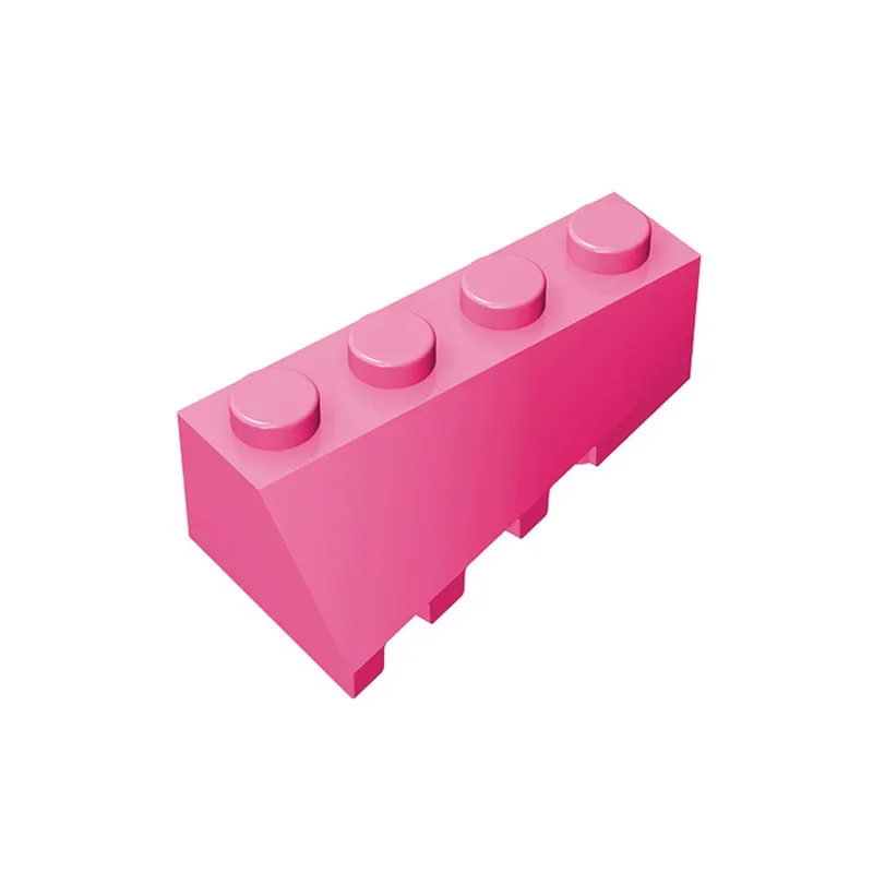 Gobricks 1 шт. MOC правый клин наклонный 4x2 кирпичи, совместимые с моделью 43720, строительные блоки, детали, подарки на день рождения для детей, игрушка «сделай сам»