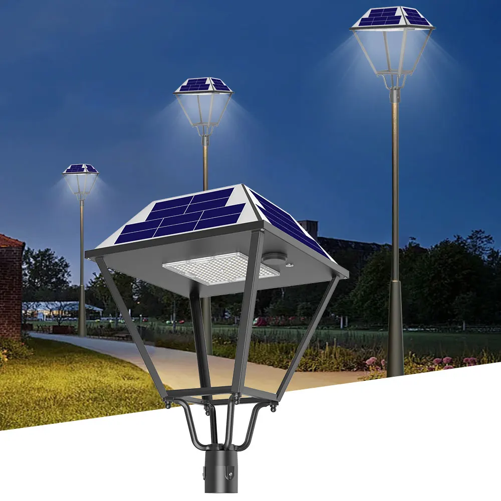 15W 3.2V Waterproof IP65 High Brightness Solar Garden Street Light Modern Classic Aluminum Alloy