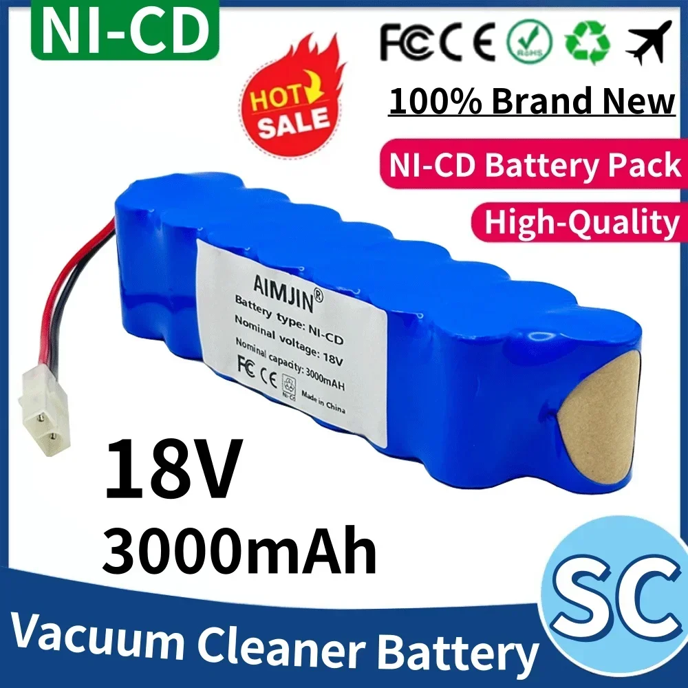 

18V For Rowenta 3000mAh Ni-CD Battery Pack CD Vacuum Cleaner RH8771 or Tefal Cyclone Extreme Vacuum Cleaner Battery P102