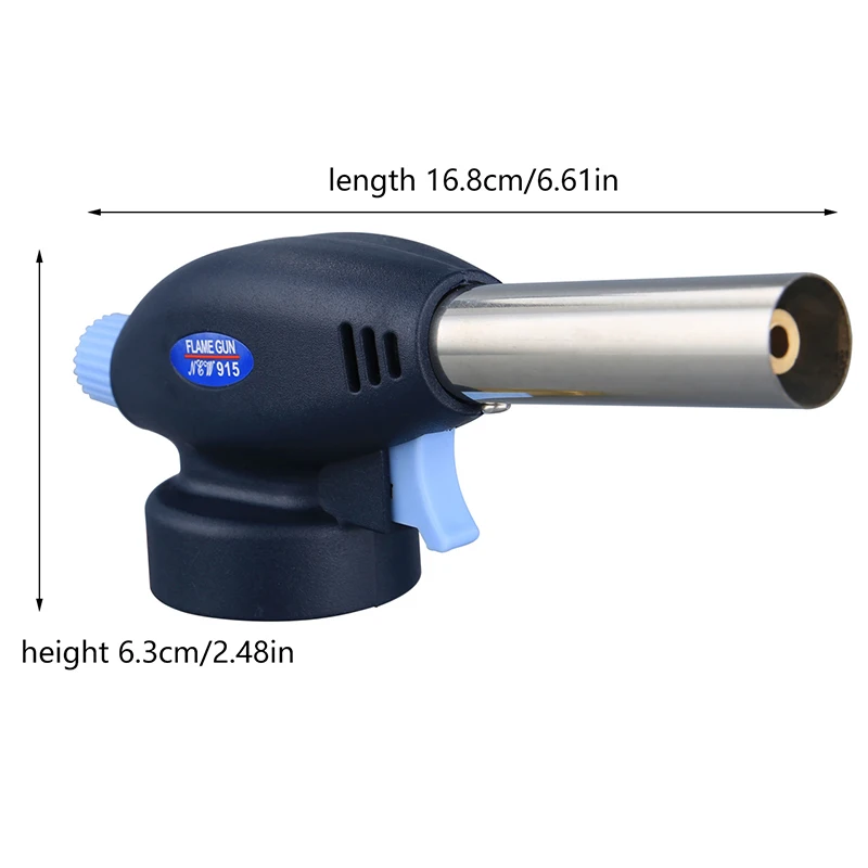Auto-Ignition Gas Welding-Burner Torch for BBQ Camping Cooking - Portable Flame Gun Blow Welding Gas Burner