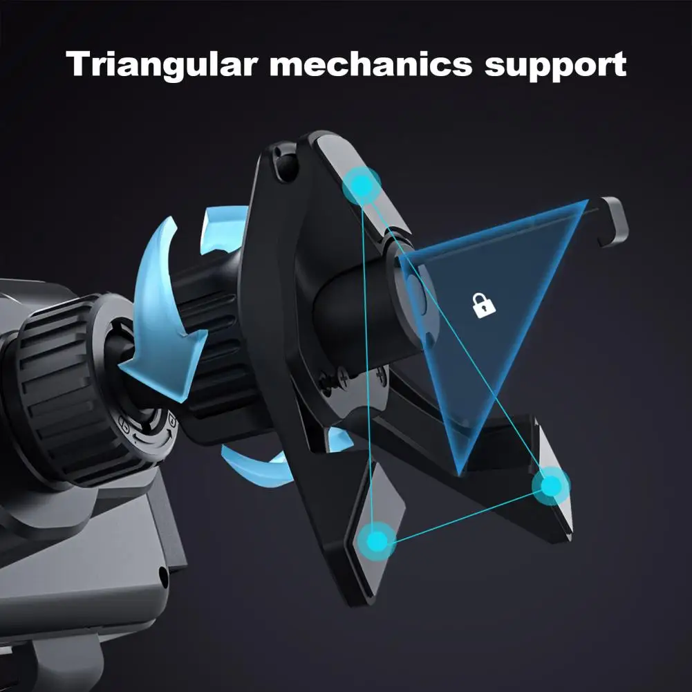 

Phone Holder for Car Stable Phone Mount 15w Fast Charging Wireless Car Charger Phone Holder with Auto Rotating for Foldable