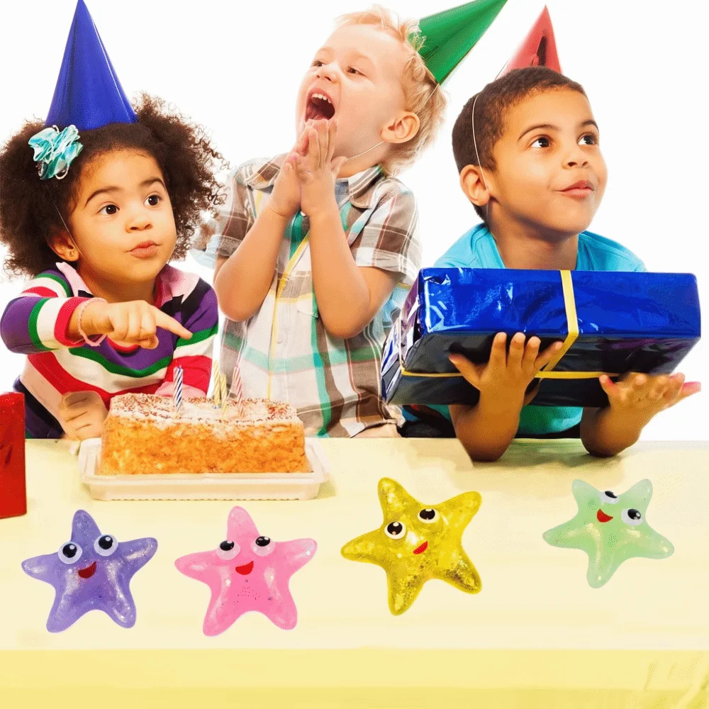 Maltose Crystal Starfish Squeeze Slow Rebound Cute Starfish Squishy New Color Change Starfish Slow Rebound Boys Girls