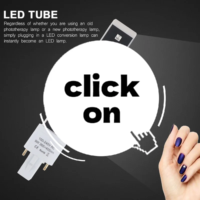 Żarówka LED do fototerapii elektronicznej 9W 9LEDS do suszenia żelu UV do paznokci