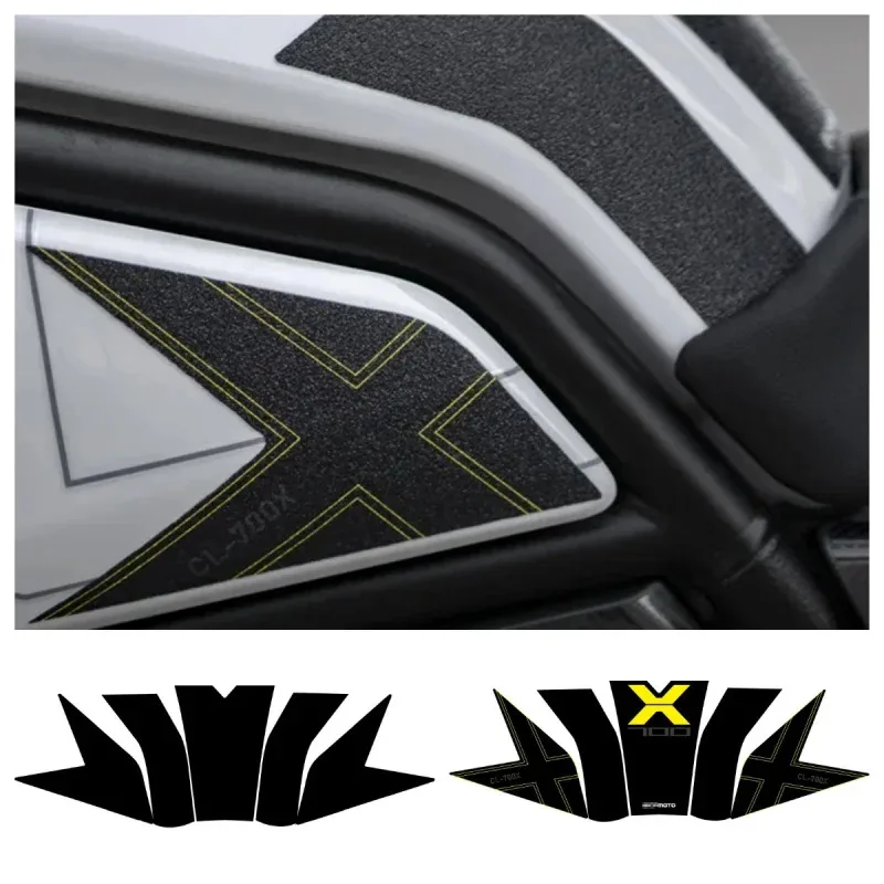 

Motorcycle Tank Pad Protector for CFMOTO 700CL-X CLX 700, Leather Glaze Sticker, Accessories