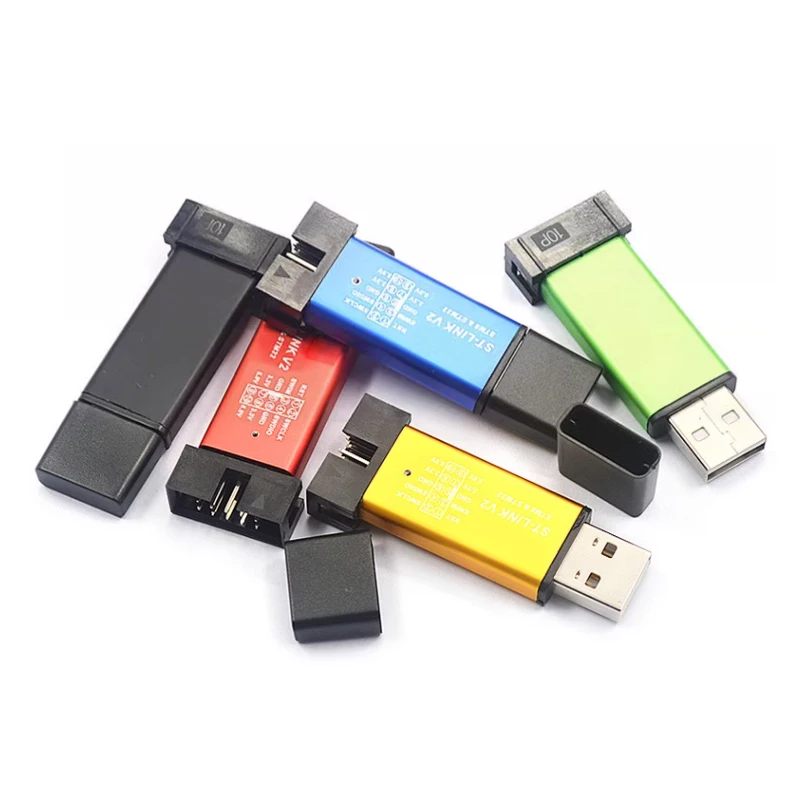 ST LINK Stlink ST-Link V2 Mini STM8 STM32 Simulator Download Programmer Programming With Cover DuPont Cable ST Link V2