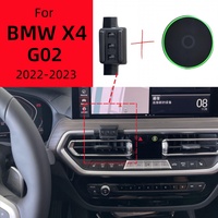 Magnetic Car Phone Holder For BMW X4 G02 2022 2023 15W Wireless Charging Special Fixed Bracket Base MagSafe Mount