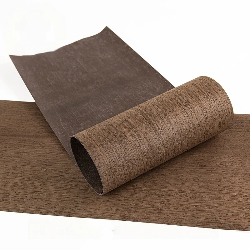 20x250cm Natural Wenge Straight Grain Wood Veneer for Furniture Making, Interior Design & Decorative Surface Projects