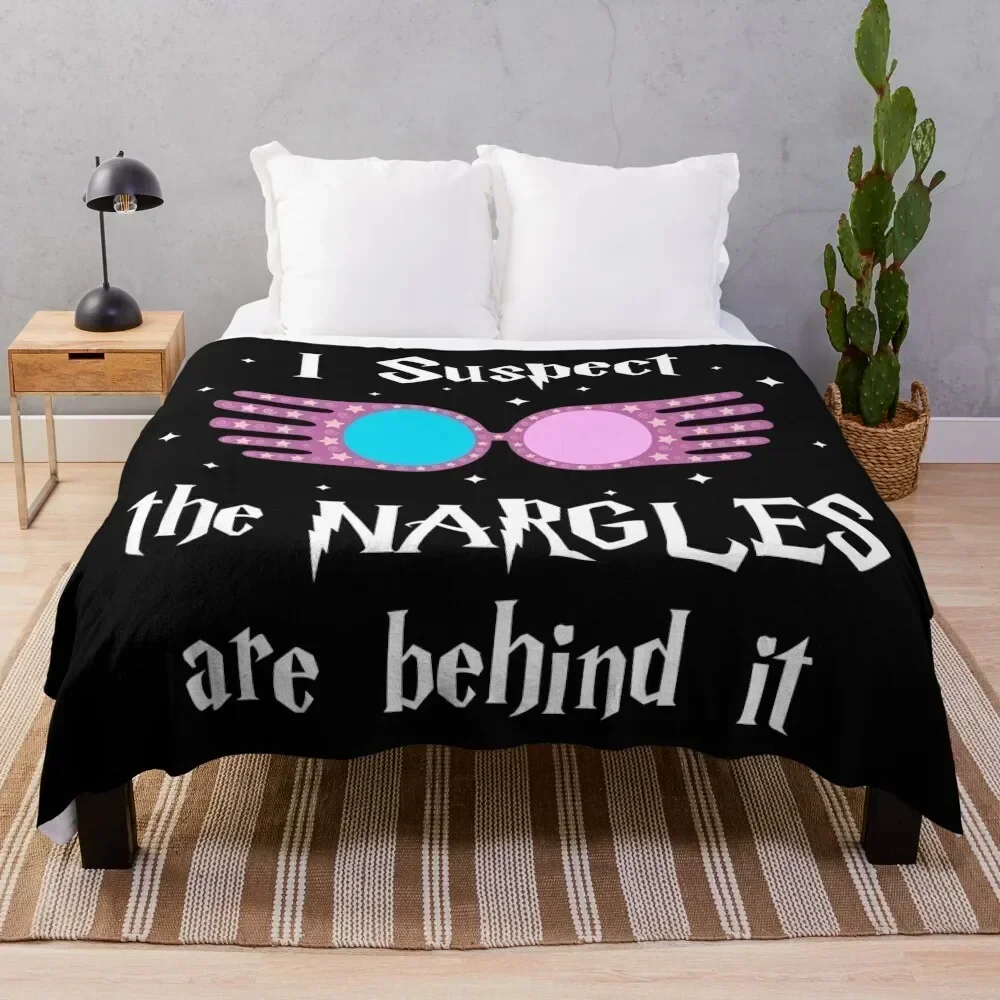 

I Suspect the Nargles are behind it Throw Blanket Cozy Throw Blanket for Bed Sofa Chair